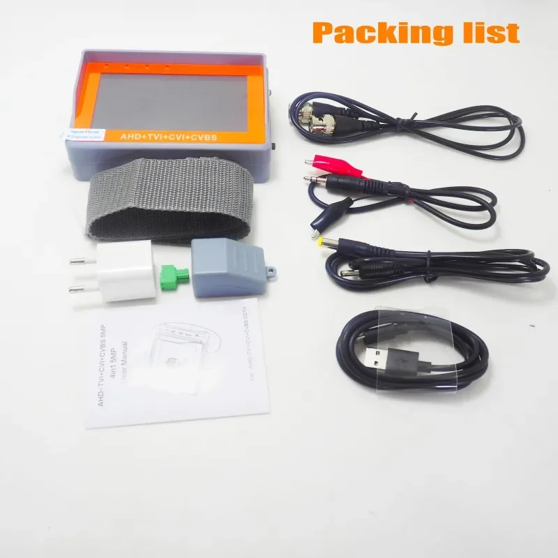 DHL free 4.3 Inch CCTV Tester IV7W 8MP 4MP AHD TVI CVI CVBS Security camera tester monitor with UTP PTZ Audio test DC12V Output ipc1800sn 4 inch utc 8mp tvi 8mp ahd 1080p cvi cctv tester monitor ahd cvi tvi with poe dc12v output