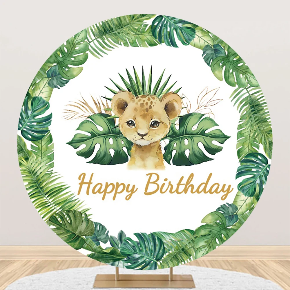 JUNGLE SAFARI ANIMALS Baby Shower Backdrop Background Banner Party