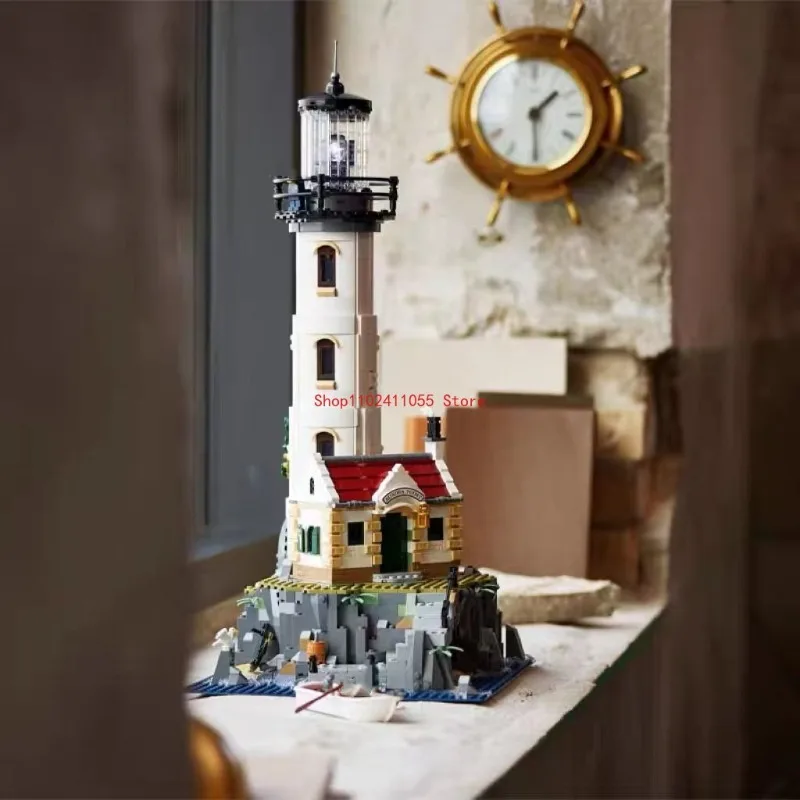 

Pre-sale 21335 2065pcs Electric Lighthouse Model Building Block Assembly Kit Children's Toy Gift
