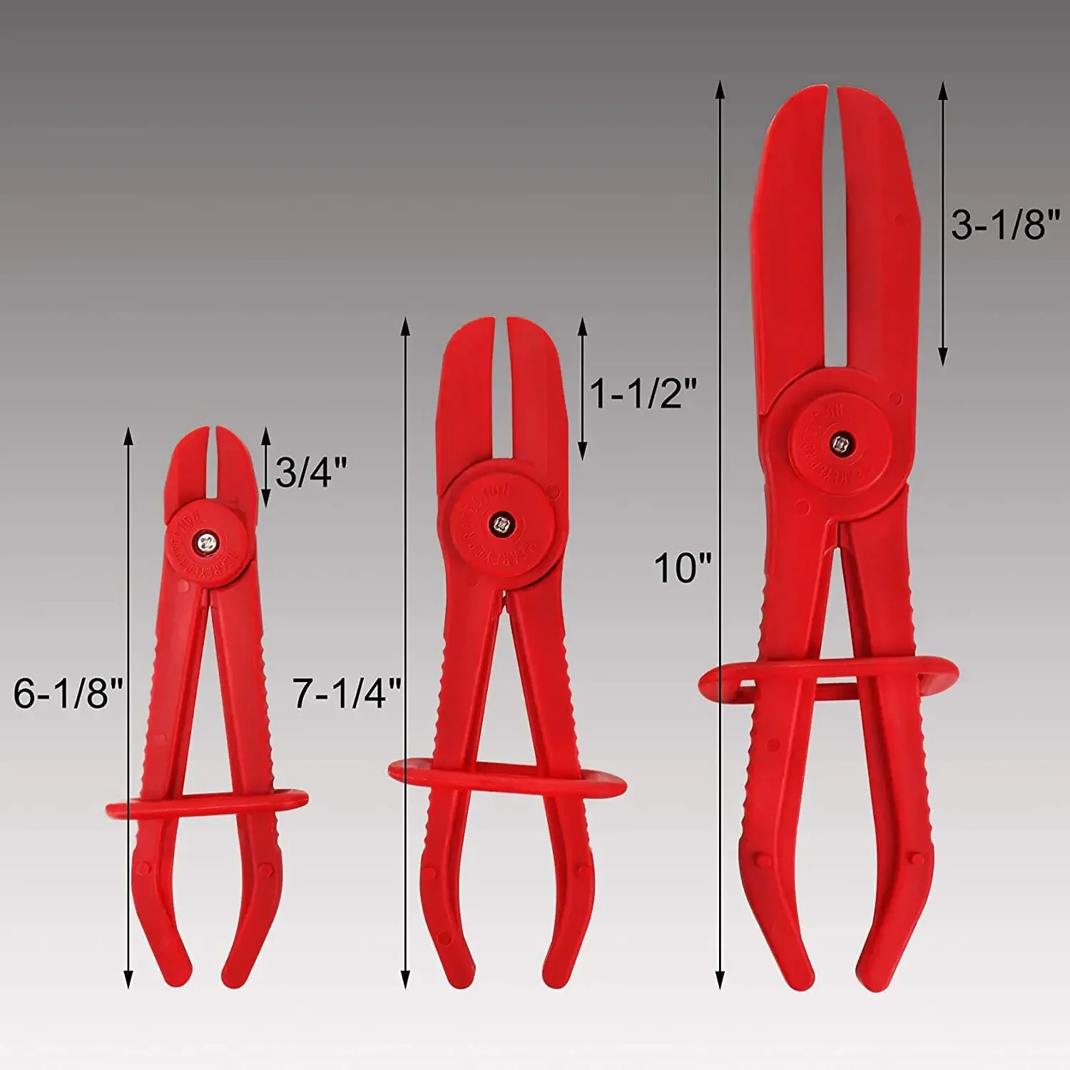 3Pcs Hose Tube Clamp Pliers Tool Brake Fuel Water Line Clamp Pliers for Car Repair Hose Clamp Removal Hand Tool