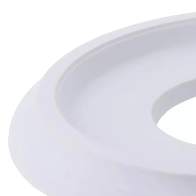 PATIKIL Goof Rings Inner Diameter 4.53", Outer Diameter 6.3", 8 Pcs Metal Goof Rings Cover Recessed Light Trim For Ceiling Wall Fixtures Can Lighting Down Light LED, Matte Finish White