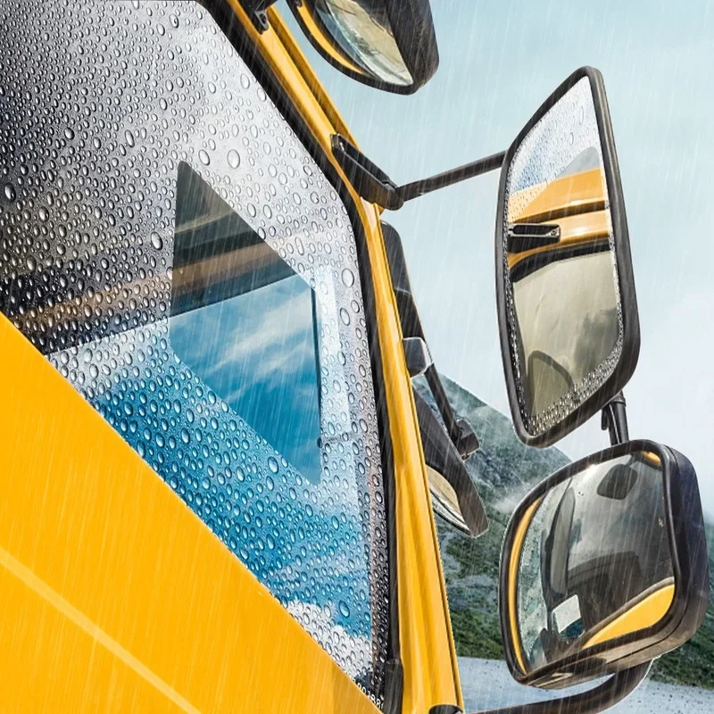 2pcs/set Car Truck Rearview Mirror Rain-proof Film Sticker Window Glass Anti-Fog Anti-reflective Clear Waterproof Films car mirror accessories car protector film car sticker film car sticker car stickers car vinyl film car styling accessories car body stickers