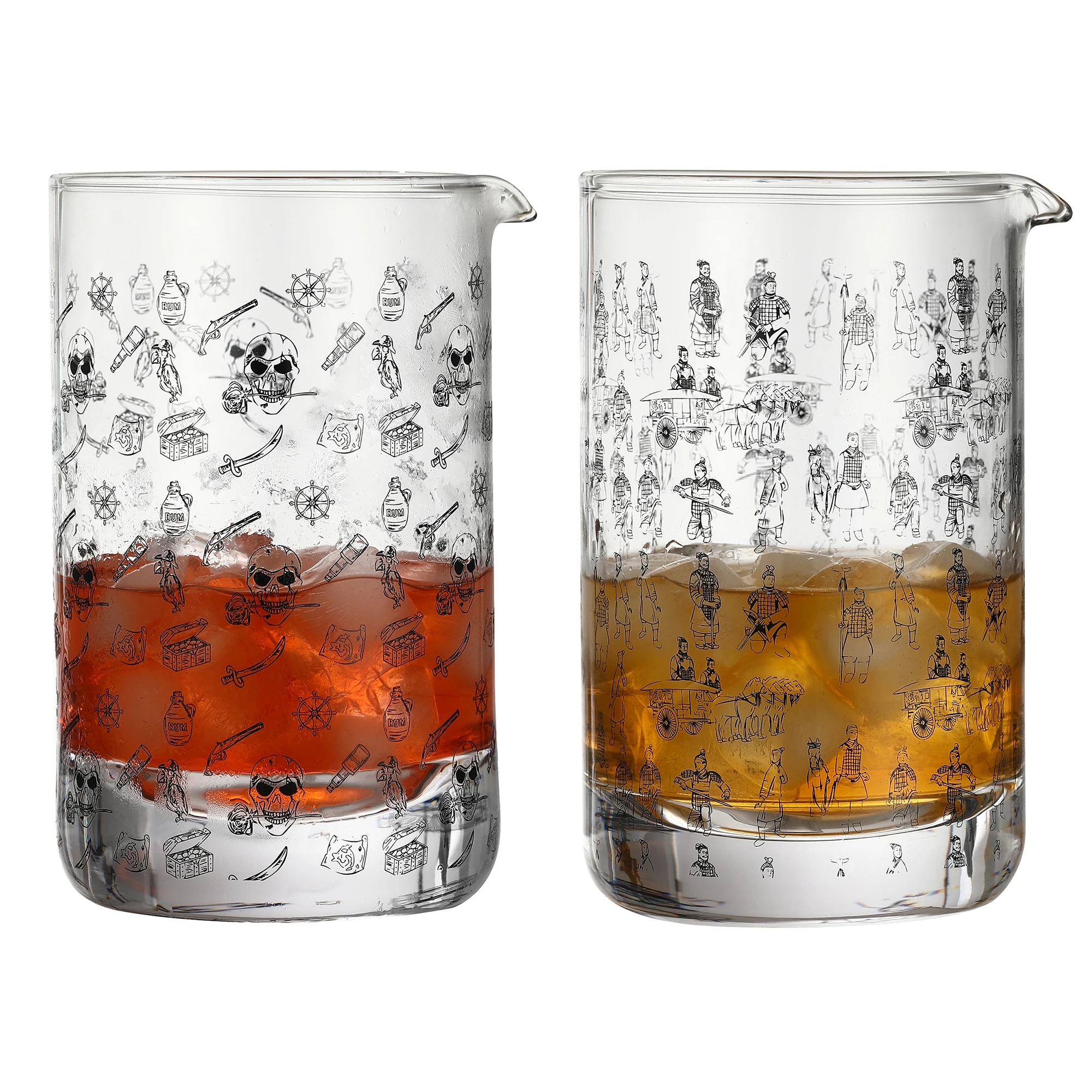 Japanese style 600ml cocktail mixing glass bar mixing glass