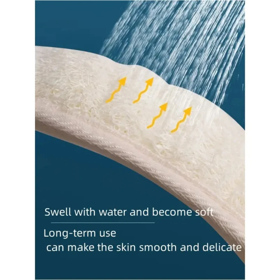 Natural Exfoliating Back Scrubber Sponge Pad