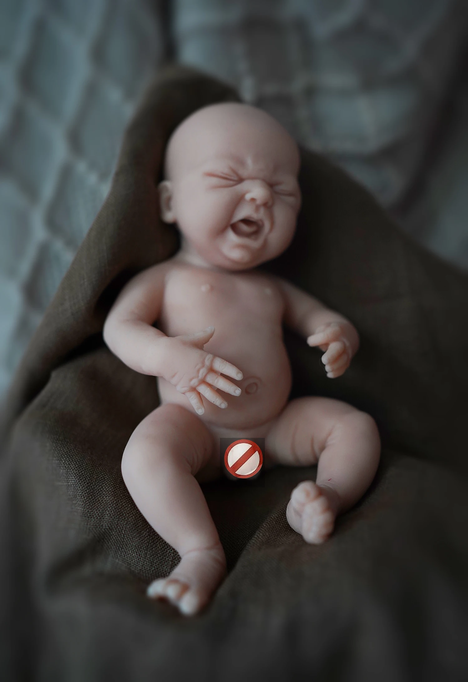 Tanio 7 "Boy Micro Preemie Full Body Silicone CryBaby Doll"