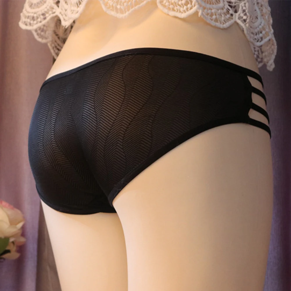 

Mens Hiding Gaff Panties Shaping Briefs Crossdress Underwear Transgender Sexy Hollow Out G-string Thong Lace Bow Knickers