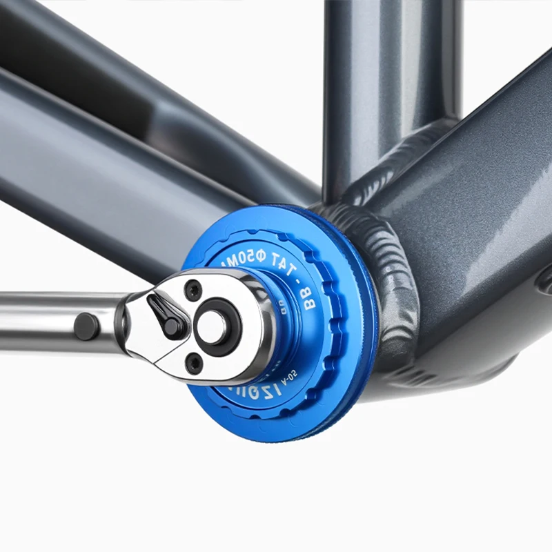 Advanced Bicycle Bottom Bracket Installation & Removal Tool - 12/16-Notch, 49-53mm Adjustable Range