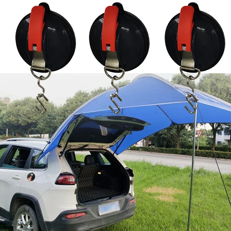 Vacuum suction cup anchor with fixing hook strap suction cup hook for car bathroom heavy duty car