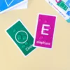 Children's Early Education Flash Card Learning Word Shapes, Colors, Numbers, English Letters Card 6