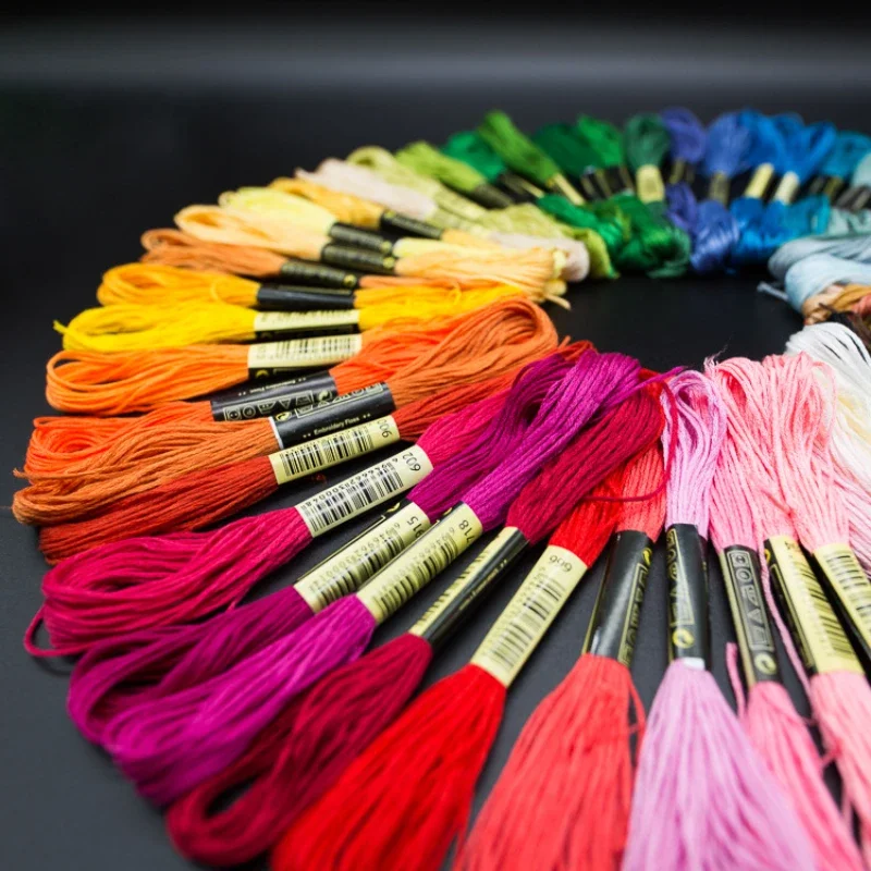 8/12/50 Colors 8M Anchor Cross Stitch Threads Cotton Embroidery Dyed Floss Sewing Skeins Craft Not Repeat Cross Stitch cross stitch floss embroidery floss embroidery thread cross stitch thread sewing thread