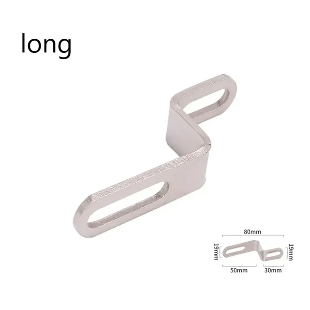 Motorcycle Exhaust Bracket Muffler Pipe Z Type Mounting Clamp Bracket Universal Stainless Steel Long Short Strip Piece Fixed
