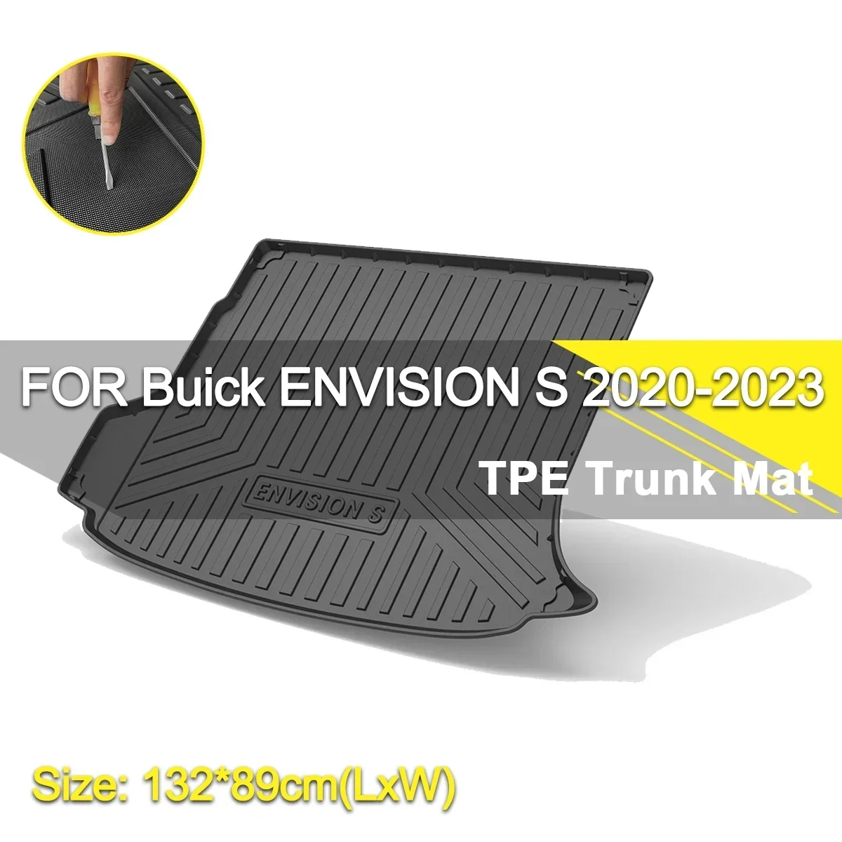 

Резиновый нескользящий водонепроницаемый коврик для багажника автомобиля, аксессуары для Buick ENVISION S 2020-2023