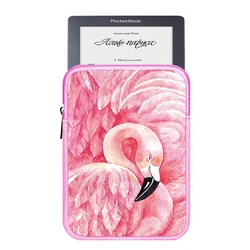 Cute Print Shockproof Tablet Sleeve Bag with Zipper Closure - D8 14cmX 22cm (D8 flamingo)