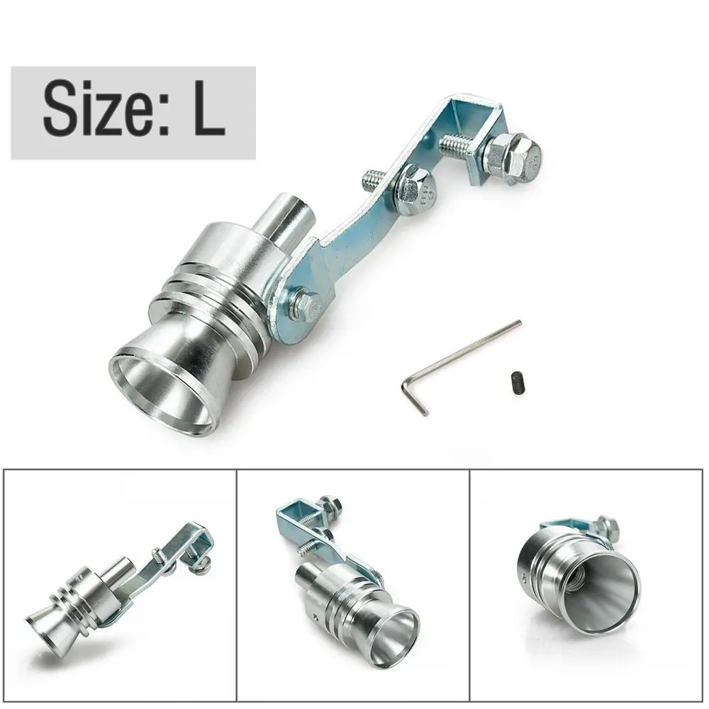 EPMAN 1PC Universal Car Turbo Sound Whistle Muffler Exhaust Pipe Blow off Vale BOV Simulator Whistler Size S/M/L/XL EP-W00