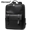 Men's Backpack Genuine Leather Large-capacity 15.6 Inch Laptop Bag Fashion Design Multiple Pockets Backpack Men School Bags 2
