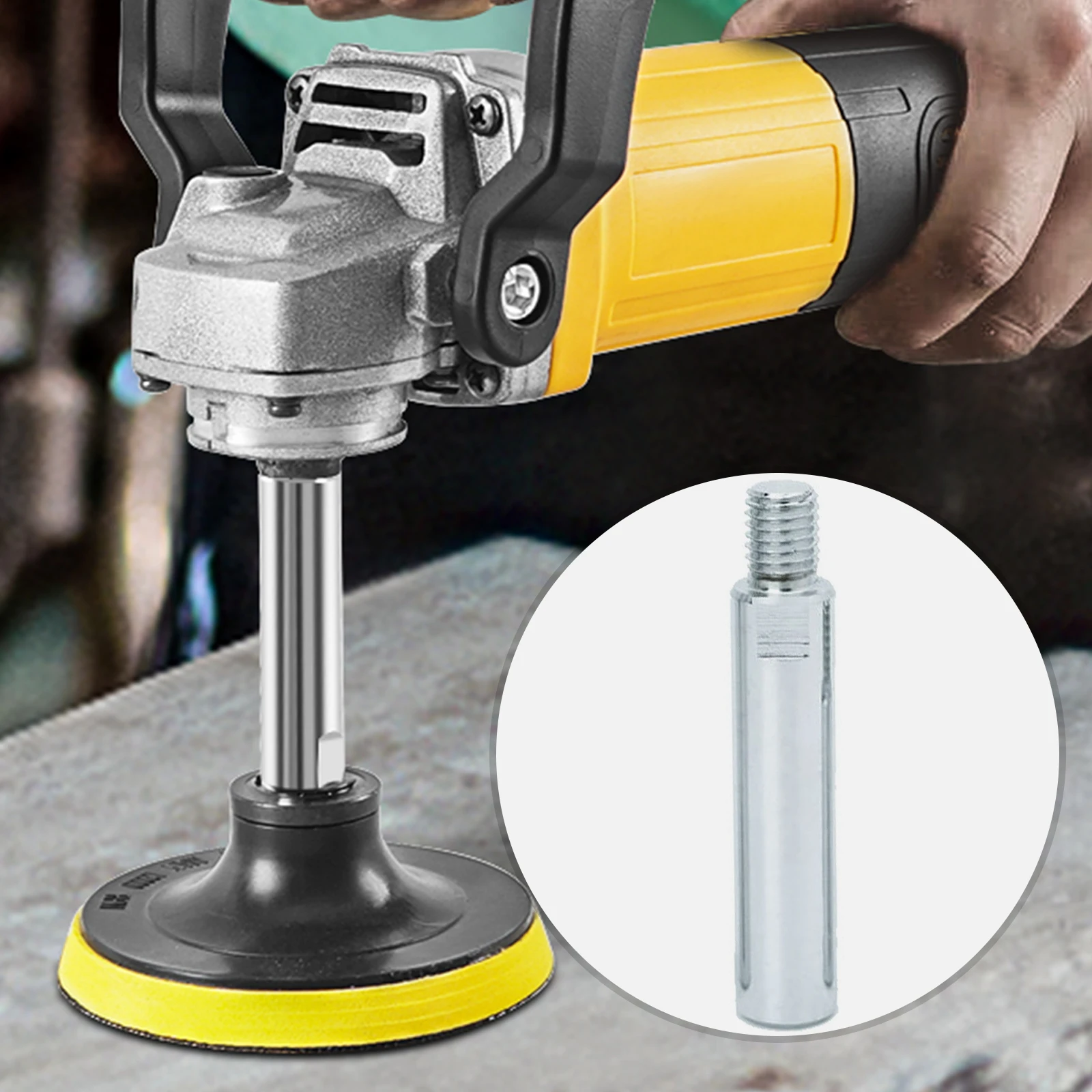 Angle Grinder Electric Angle Grinder M10 M14 Thread Angle Grinder Extension Connecting Rod Extender Shaft Accessories for Rotary Polisher Car Polisher