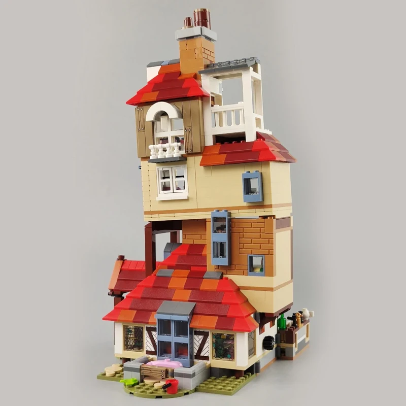 New Burrow Alley, high difficulty DIY building blocks interspersed and assembled, 75980 children's toy compatible building block 3