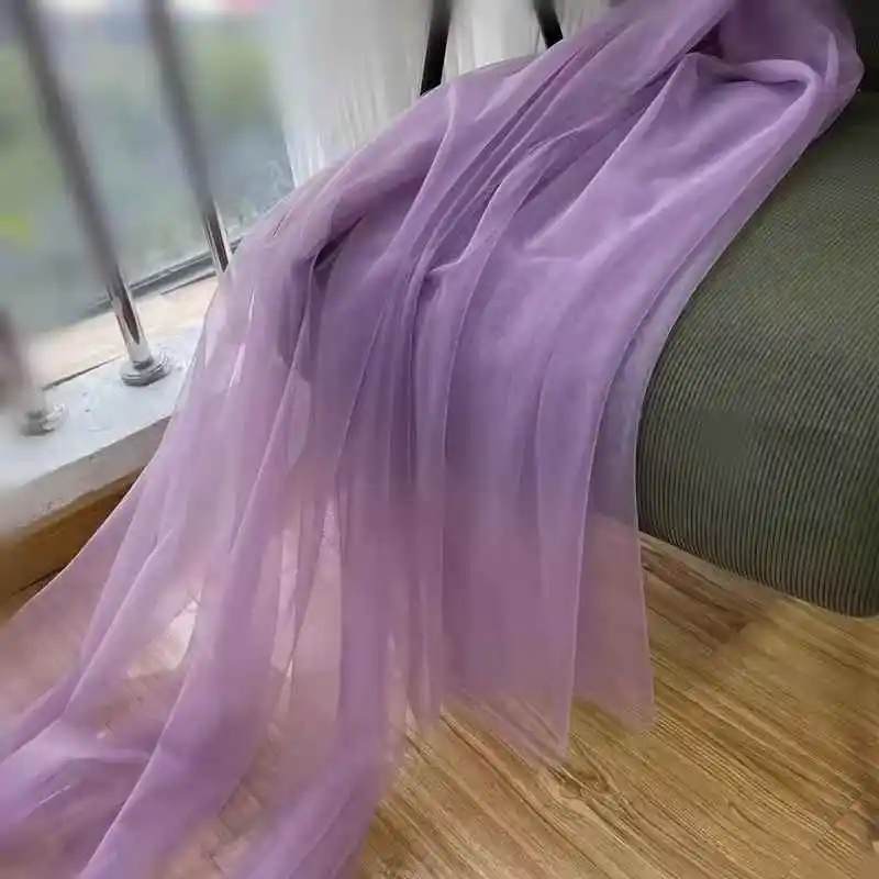 Elegant Purple and Pink Soft Tulle Fabric for Weddings and Celebrations