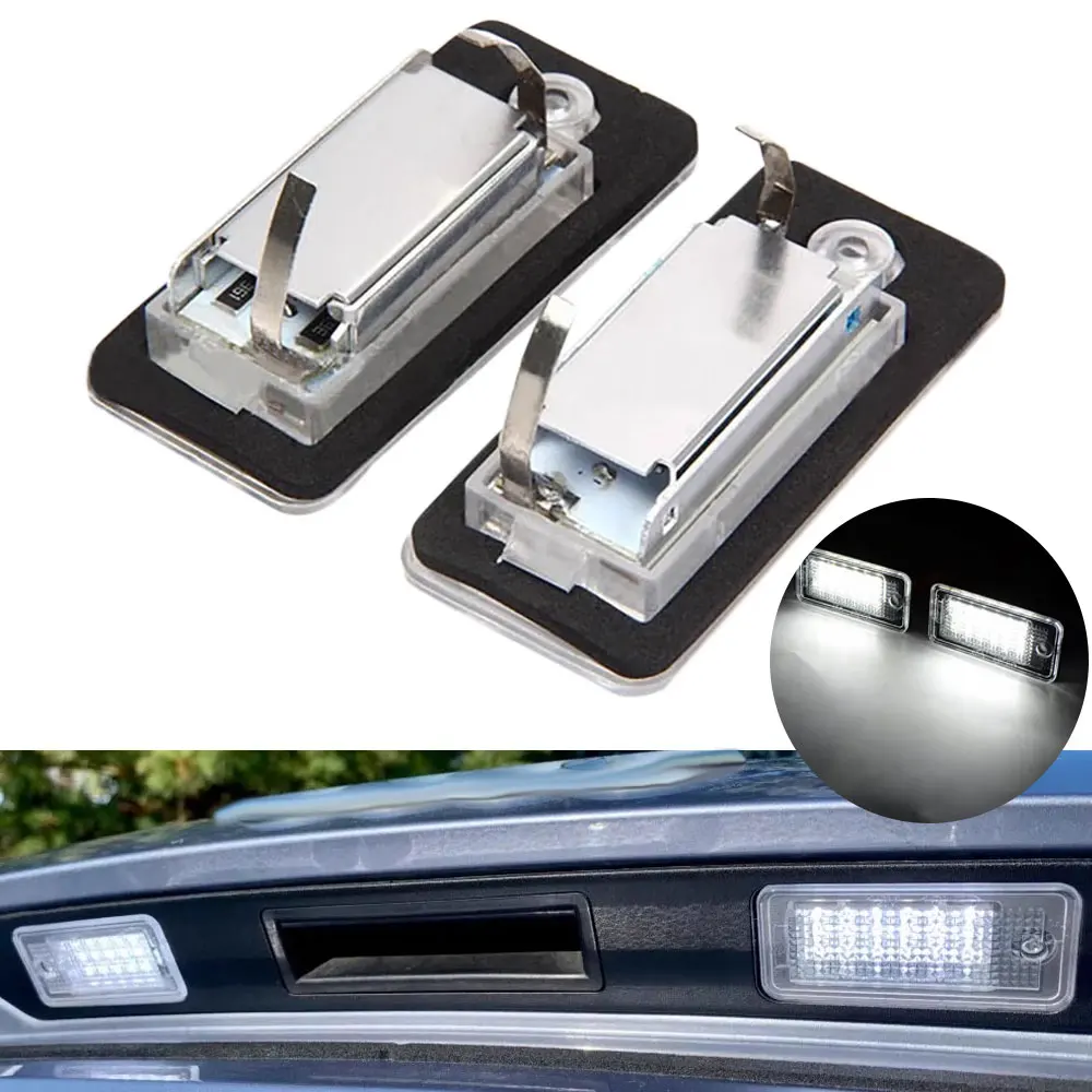 Enhanced LED License Plate Lights - Error-Free Canbus Technology, Pack of 2