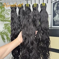 Extensions de Cheveux Humains Naturels Ondulés 15A, 100% Cheveux Vierges Bruts Vietnamiens Non Traités, 3/4 Paquets, Cheveux Mouillés et Ondulés, Extension Rapide à Tisser 1