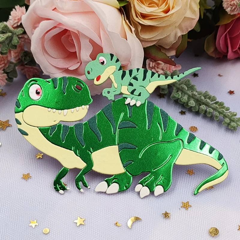 

Динозавры из углеродистой стали, трафарет для тиснения для скрапбукинга, DIY печатная стальная форма для изготовления бумажных