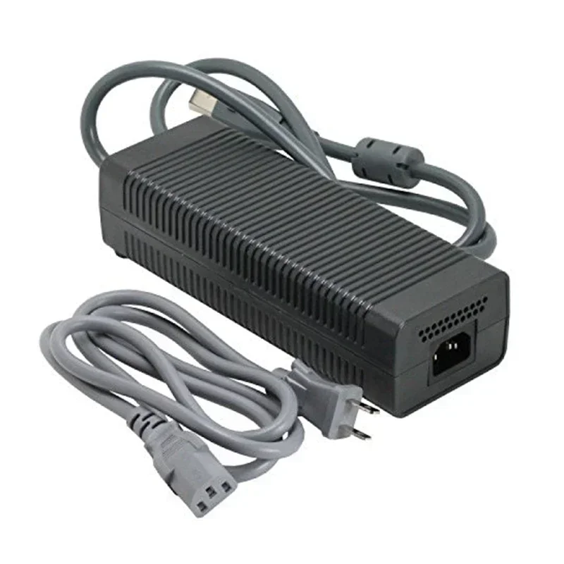 203W Power Supply AC Adapter for Xbox 360 US/EU Plug Charger with Power Cord Xbox360 Fat Console Repair Accessories