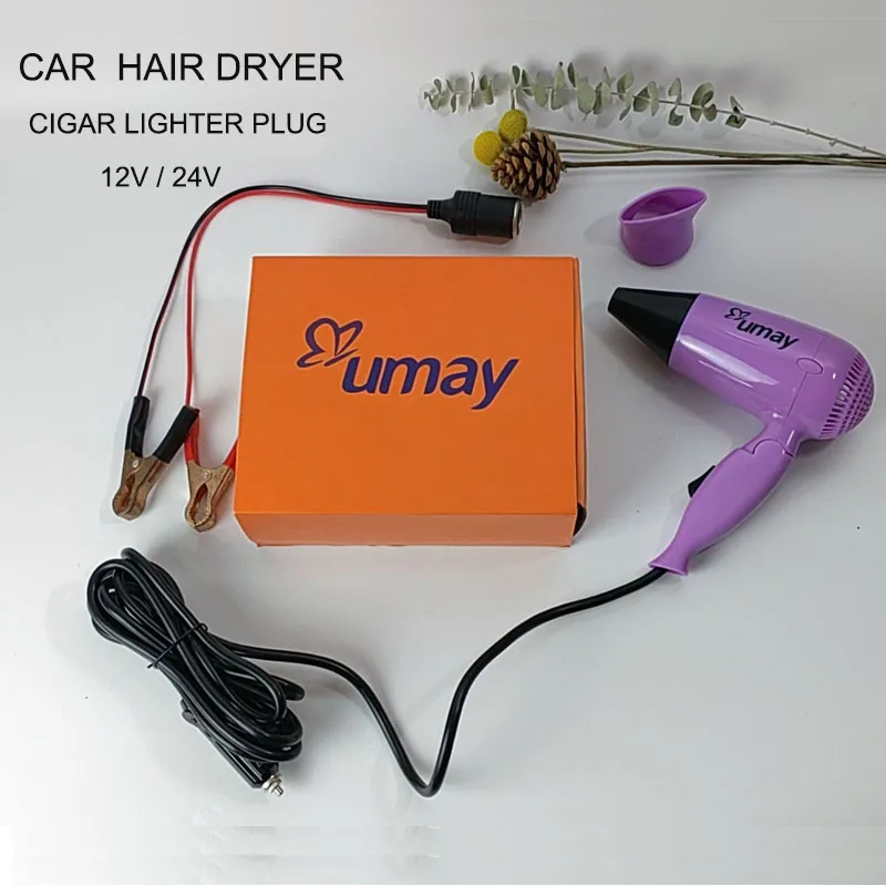 Hair Dryer Car Style Fold Blower Hot Wind and Cold Wind Available Window Defroster Drop ship Self-Driving Travel More Convenient 6