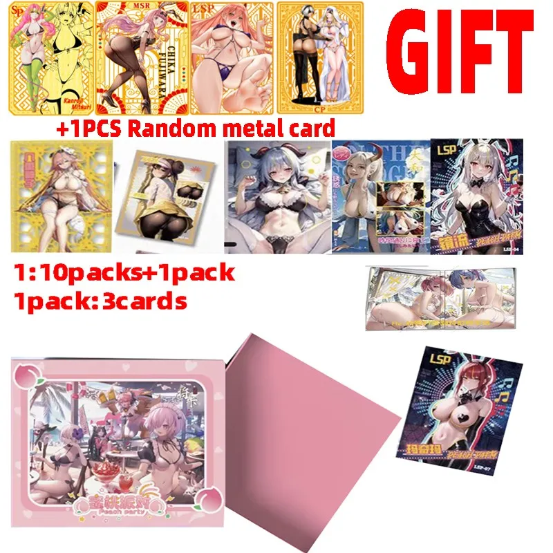 

2023 Newest Goddess Story Peach Party Cards Games Girl Party Swimsuit Bikini Feast Booster Box Doujin Toys And Hobbies Gift