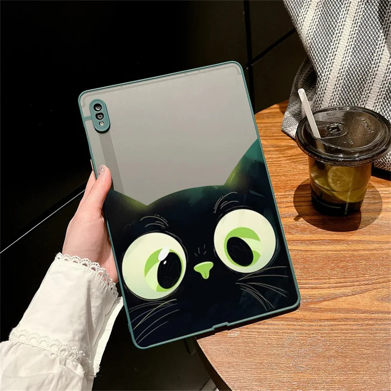 ☆　Galaxy Tab S6 Lite ケース 10.4　ネイビー　ネコ ☆ Galaxy Tab S6 Lite ケース 10.4 ネイビー ネコ Case For Samsung
