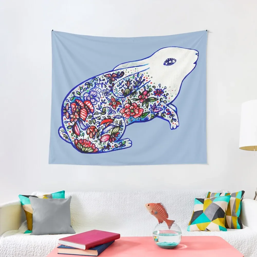 

Garden Rabbit I Tapestry On The Wall Funny Art Mural Aesthetic Home Decor Tapestry