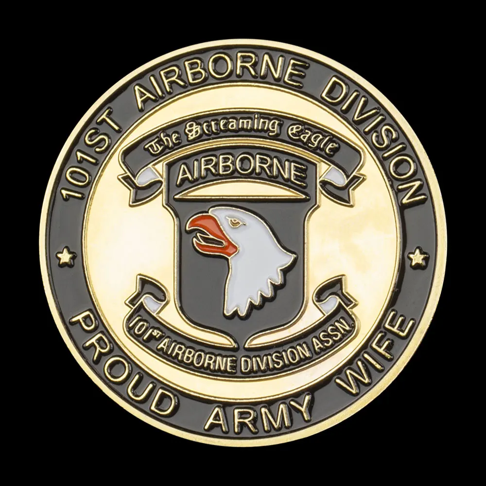 Details about   101st Airborne Brigade Challenge Coin Screaming Eagles 