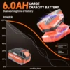 Superpan cordless rotary hammer Impact drill Portable 20V Tool Set with Battery for Electric Drill 5