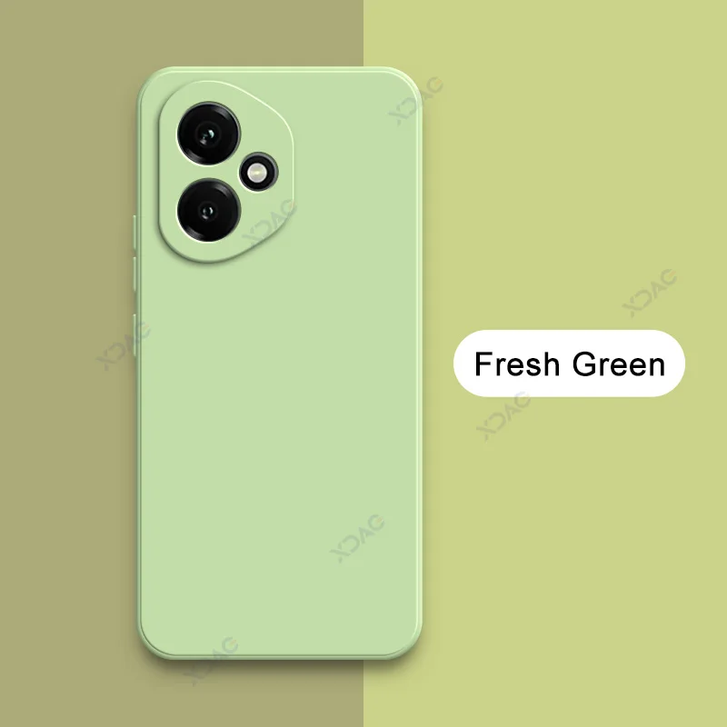 Luxury Candy Cellphone Cases with Lens Protection - Soft Square Liquid Silicone Armor