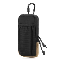 Versatile Molle Phone Belt Pouch - Durable and Convenient Cell Phone Holder (Black)