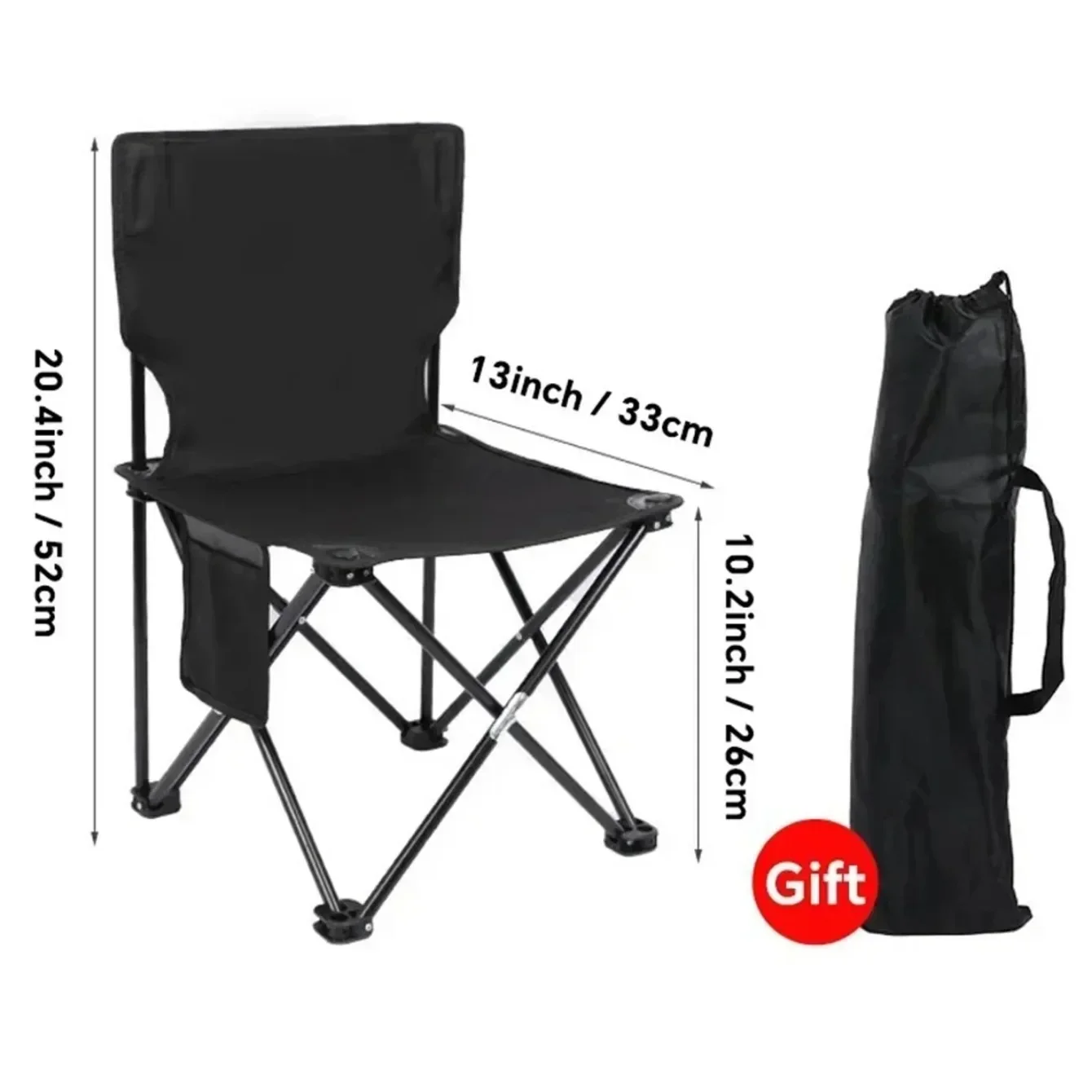 Portable Folding Camping Chair Lightweight Oxford Stool Fabric Fishing Tourist Chairs Outdoor Picnic Camping Equipment Accessory
