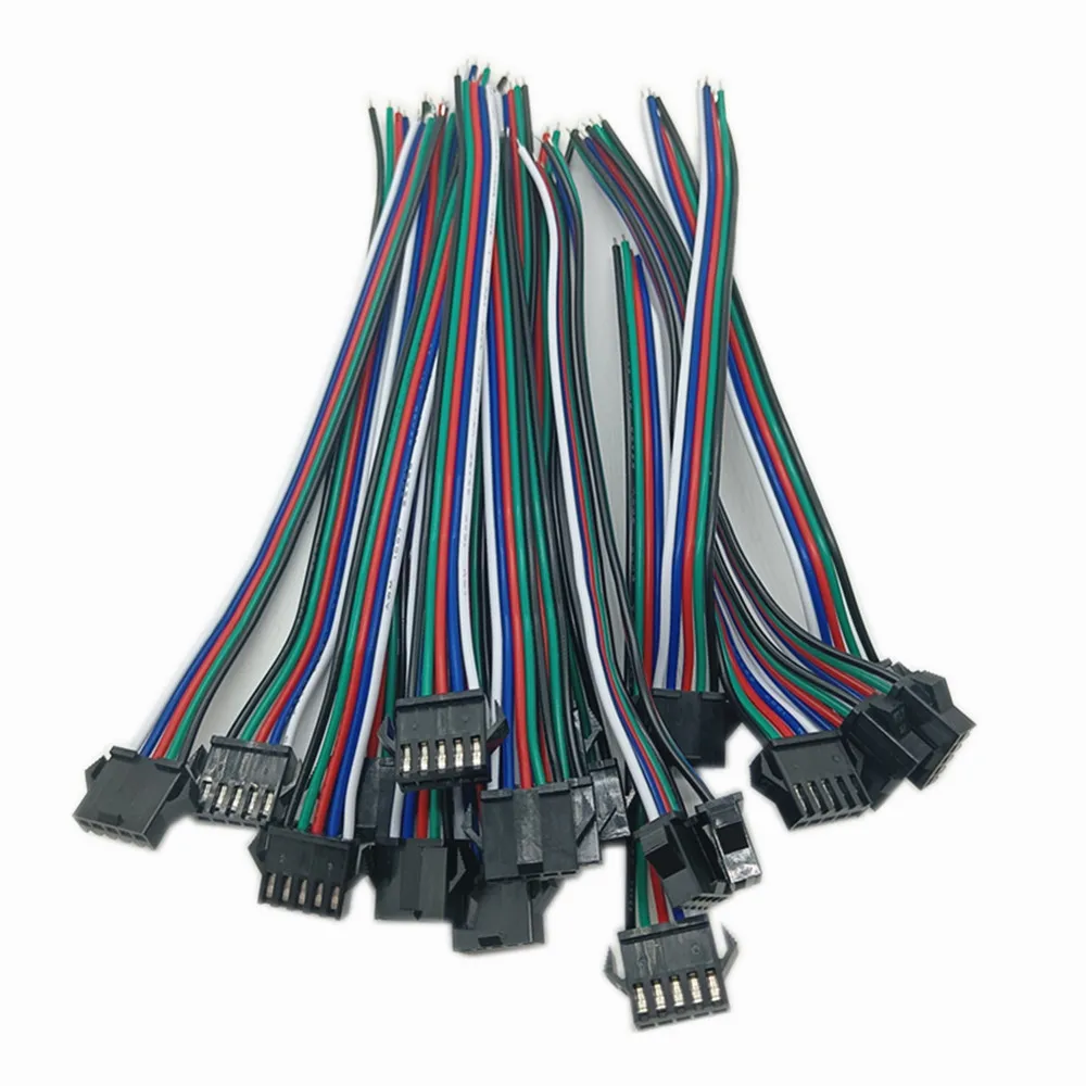 

5pair~100pairs 3pin 4pin 5pin 6pin JST LED Connectors Male And Female Connector For 3528 5050 RGB RGBW RGBWW LED Strip Light