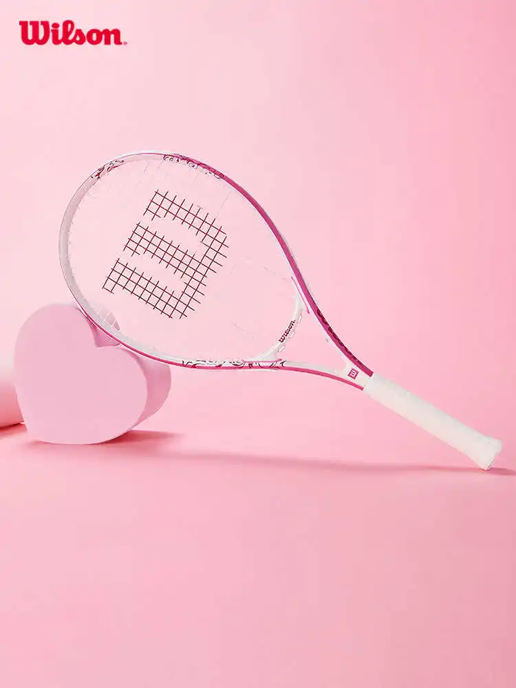 WILSON Original Tennis Rackets Single Play with Line Self-Practice Professional Beginner Elastic Tennis Racket Men Women Racket