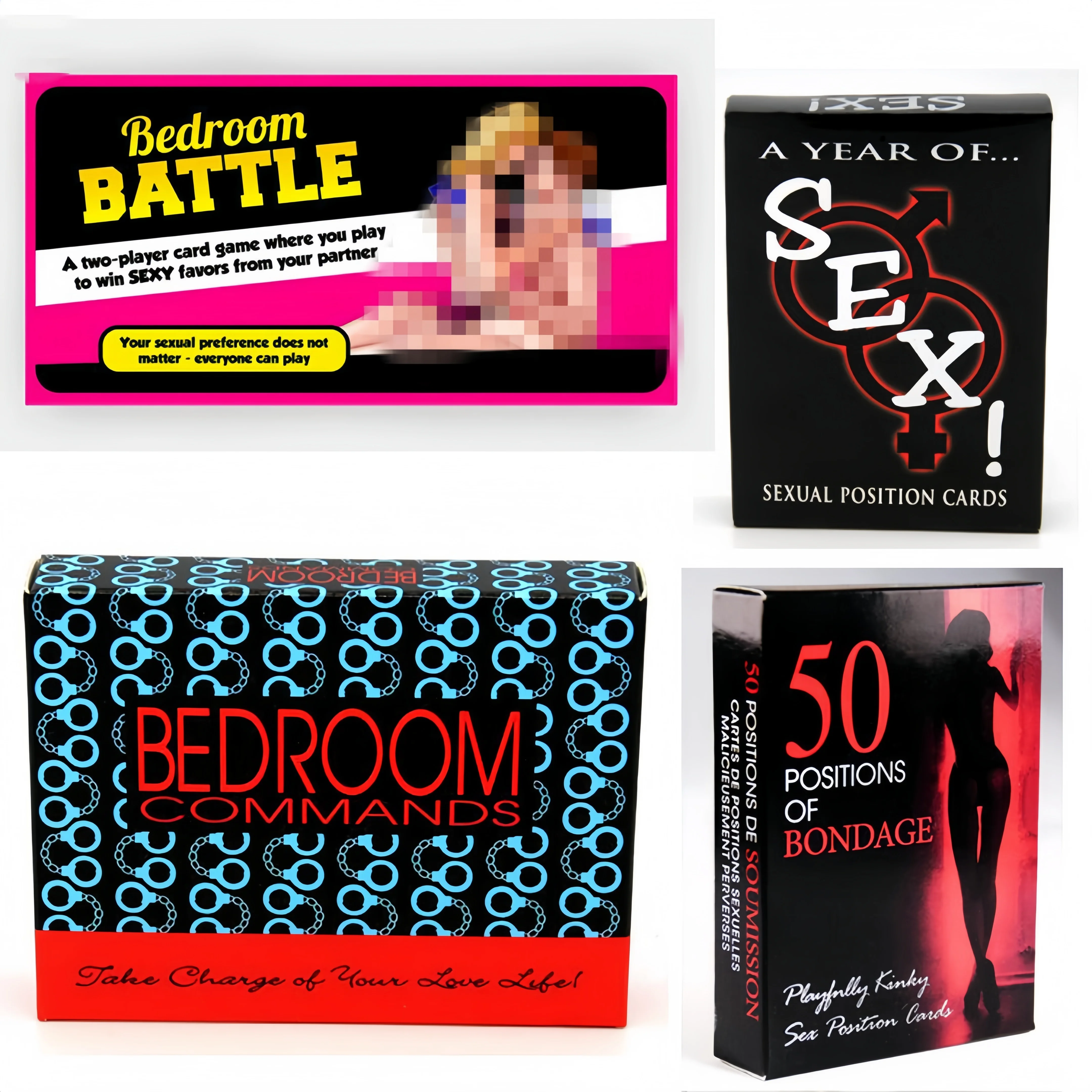 Sex Position Poker for Couple Gaming Pose Card Bedroom Game Cards Gift Box