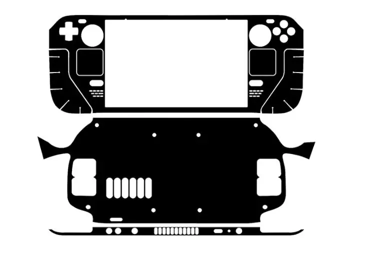 Personalizza Style 1Xtop + 1X Back Skin Pre-Cut Stickers Custodia Cover Film Per 2022 Steamdeck
