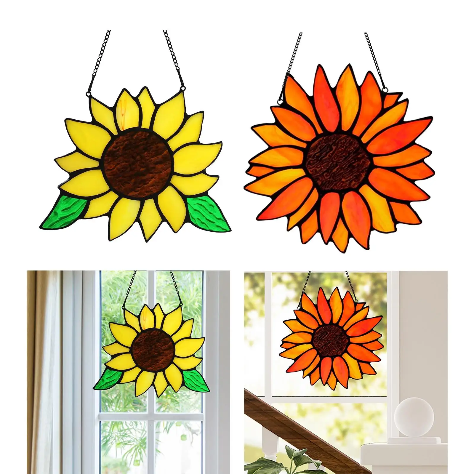 Window Hanging Plant Decor Hangers Art Decoration Acrylic Pendant Ornament for Kitchen Home Farmhouse Outdoor Plant Lovers