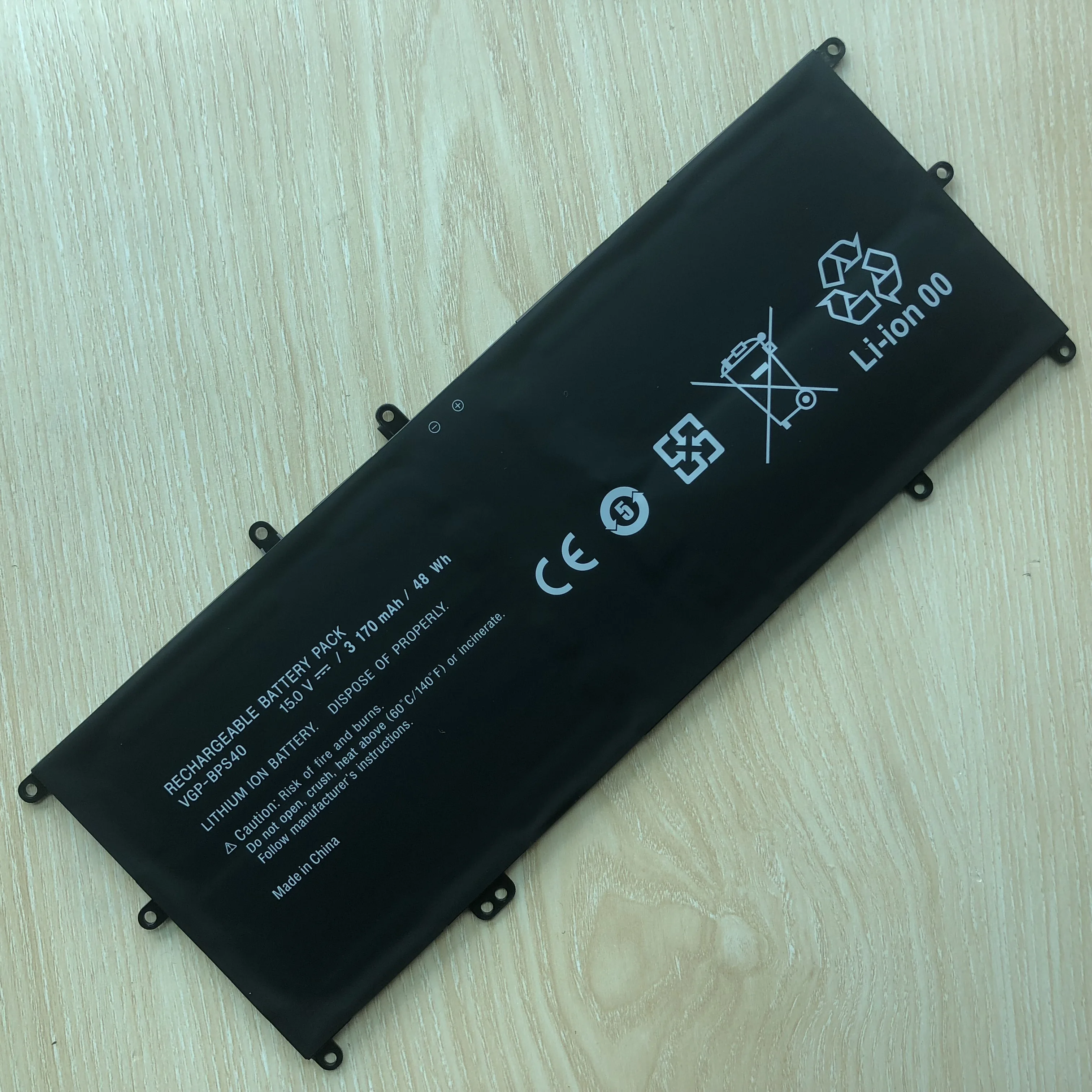 Bateria do Portátil para Sony Vaio Flip 14a Svf14n Svf 15a Svf15n17cxb Vgp-bps40 15v 3170mah - Imagem 5