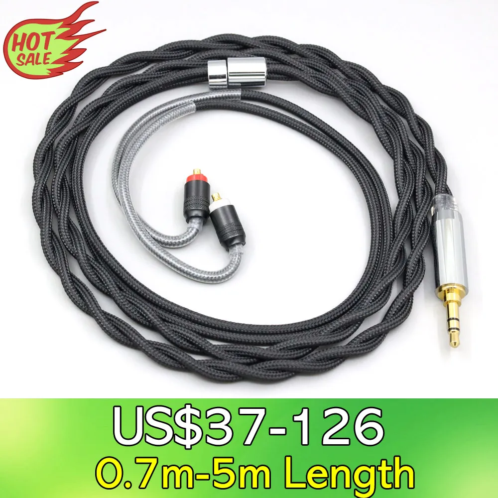 

LN008297 Nylon 99% Pure Silver Palladium Graphene Gold Shield Cable For Sony XBA-H2 XBA-H3 xba-A3 xba-A2