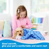 Puppy Blanket Soft Fleece Pet Blanket for Small Medium Large Dogs Cats Kitten Warm Paw Printed Dog Blanket Sleep Mat Bed Covers 4