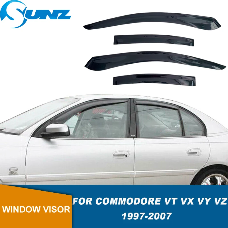 4pcs Weathershields Window Visors For Holden Commodore VT VX VY VZ Sedan 1997 1998 1999 2000 2001 2002 2003 2004 2005 2006 2007