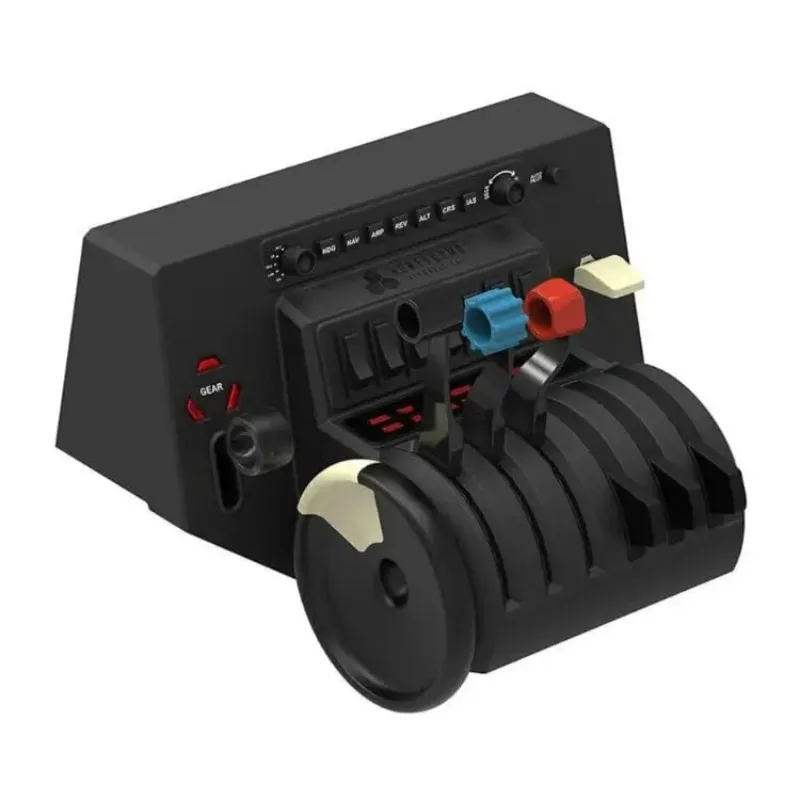 HOME.Throttle Quadrant — Flight Simulator Controls w/Autopilot, Annunciator Panel, Gear, Flaps, Trim Wheel — Hot Sale
