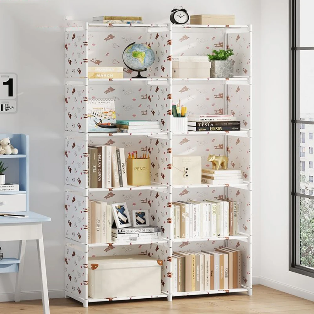 Easy To Assemble Closet Storage Cabinet Multi-layer Simple Assembled Bookshelf Save Space