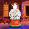 Inflatable Snowball Christmas Decoration for Home Garden Santa Snow Globe Led Light Inflatable Toys New Year Party Outdoor Decor 1