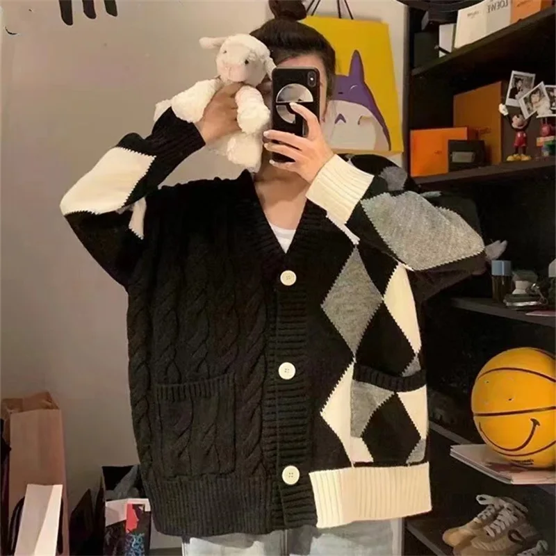 Autumn Women V Neck Loose Knitted Sweater