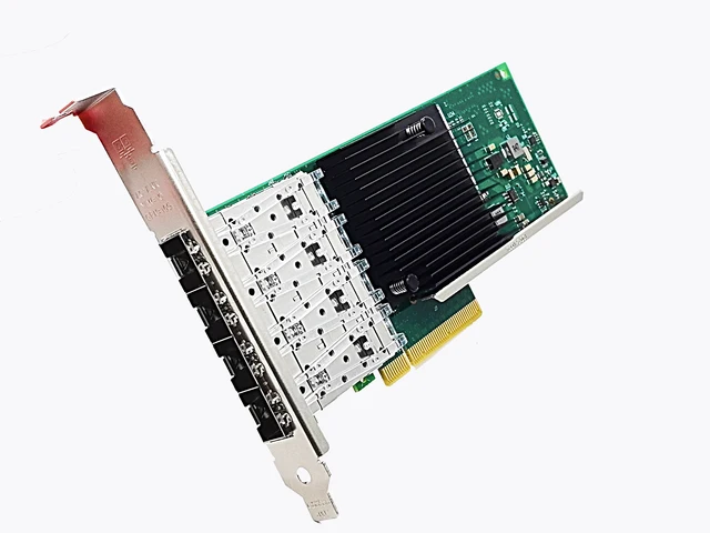 Новая сетевая карта PCI-E 10 ГБ, Intel X710DA4 Quad SFP + LC Port Ethernet локальная версия, PCIE x8,x16 для сервера Windows 2