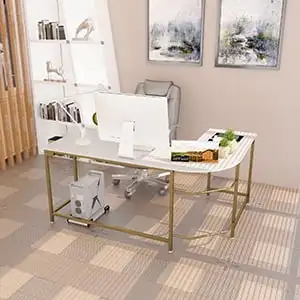 Description Picture 2 of itemCorner Desk Gaming Computer Desk Office Workstation Wooden Home Study Writing Table Laptop Desk,66